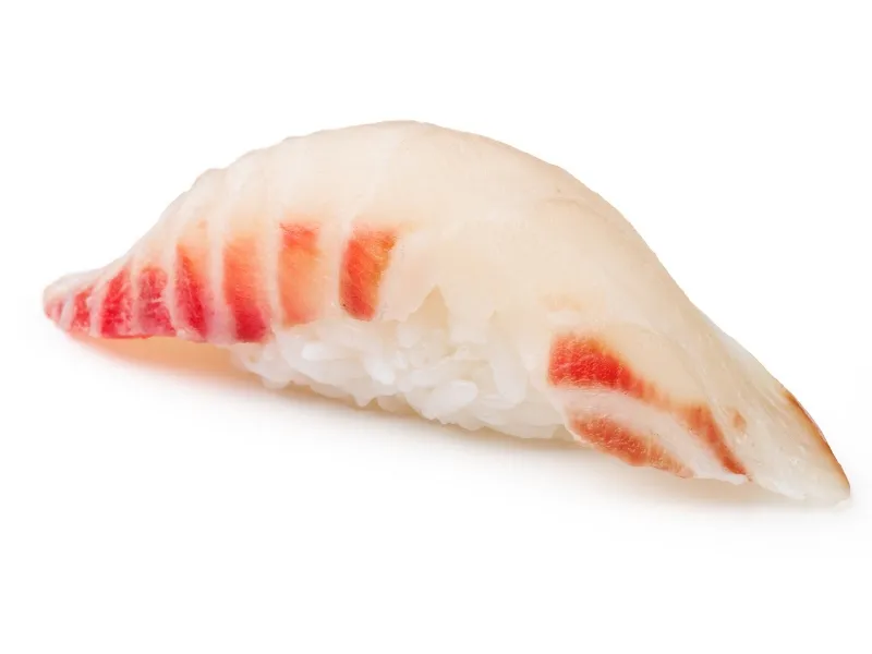 Sea bream nigiri sushi with tender fish slice at Umami Sushi & Ramen Bar, a Japanese Restaurant in Georgetown