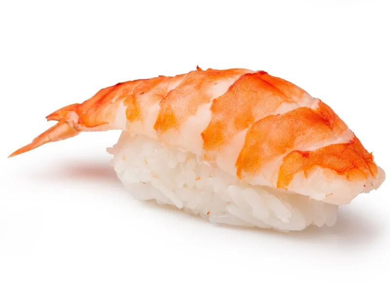 Sweet shrimp nigiri sushi with plump shrimp meat at Umami Sushi & Ramen Bar, a Japanese Restaurant in Georgetown